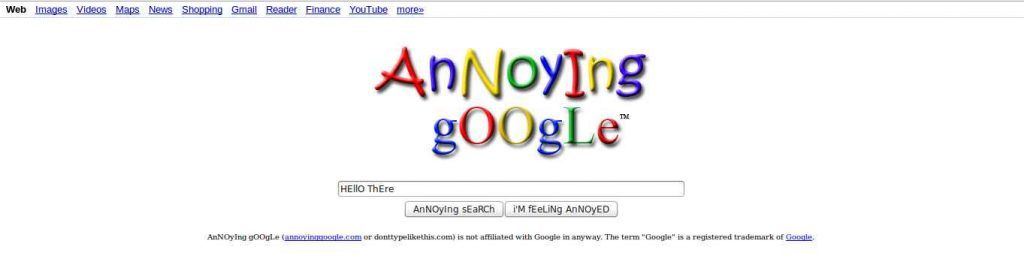 ANnoYing Google