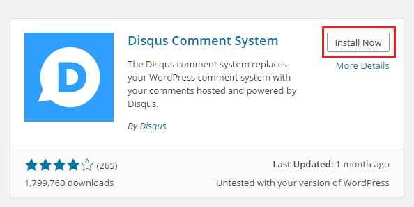 Disqus Commenting System