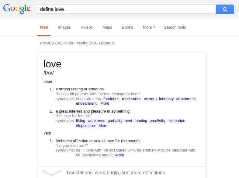 Google Online Dictionary