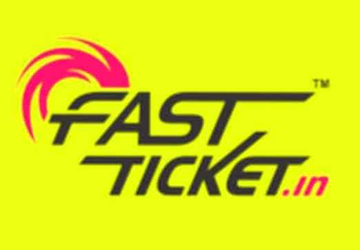 Fastticket offering 50 Cashback on RS 50