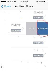 See archieve message on whatsapp trick