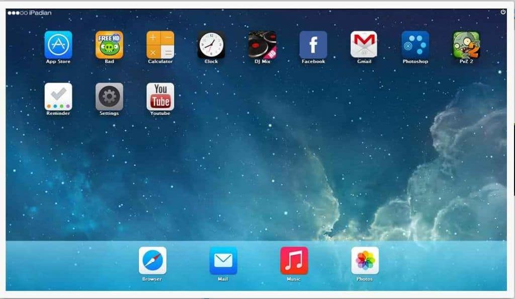 iPadian home screen