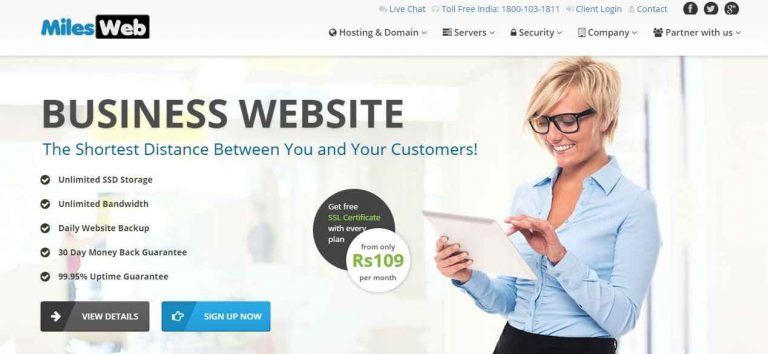 MilesWeb Review: Fastest Growing Web Hosting Company of India