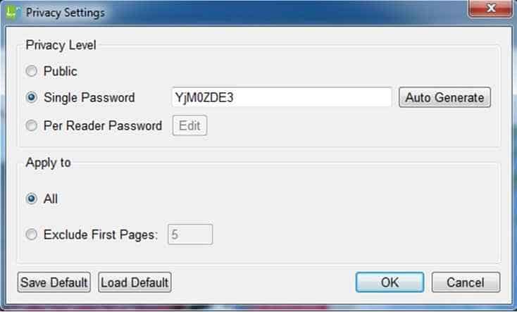 single password or per user password