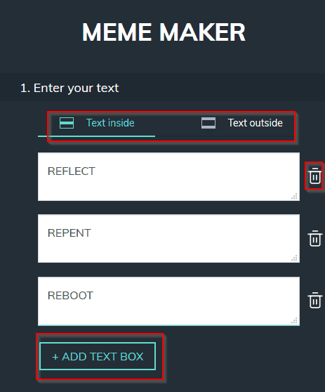 text orientation for memes 