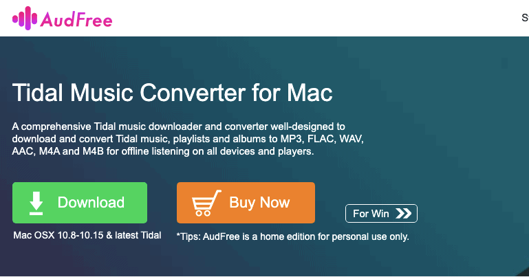 aud tidal music converter