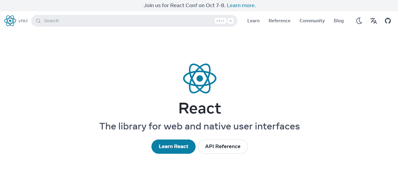 React is a JavaScript Library