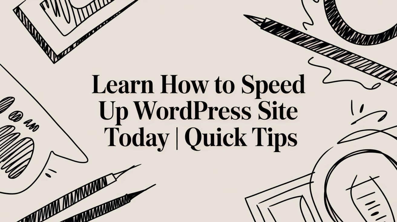 Learn How to Speed Up WordPress Site Today | Quick Tips 1